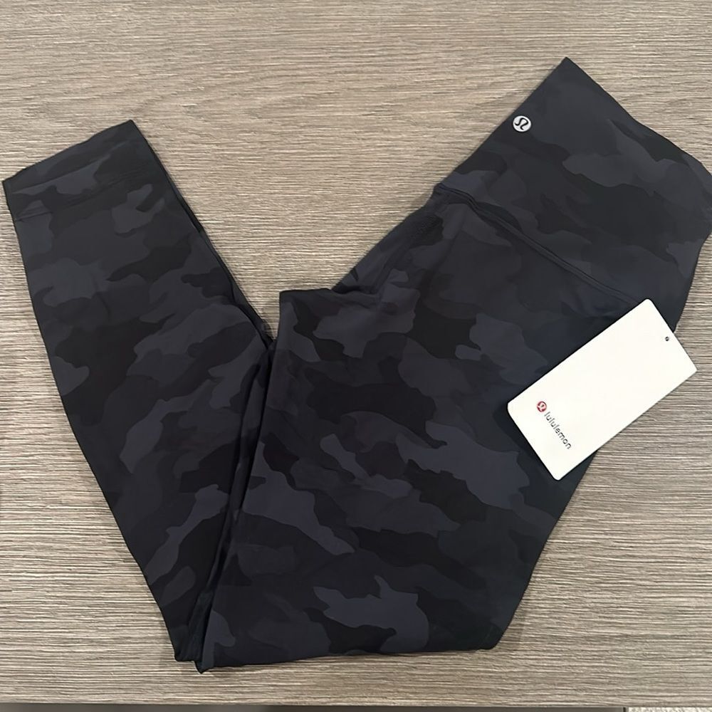 lululemon athletica Black & Charcoal Camo Leggings